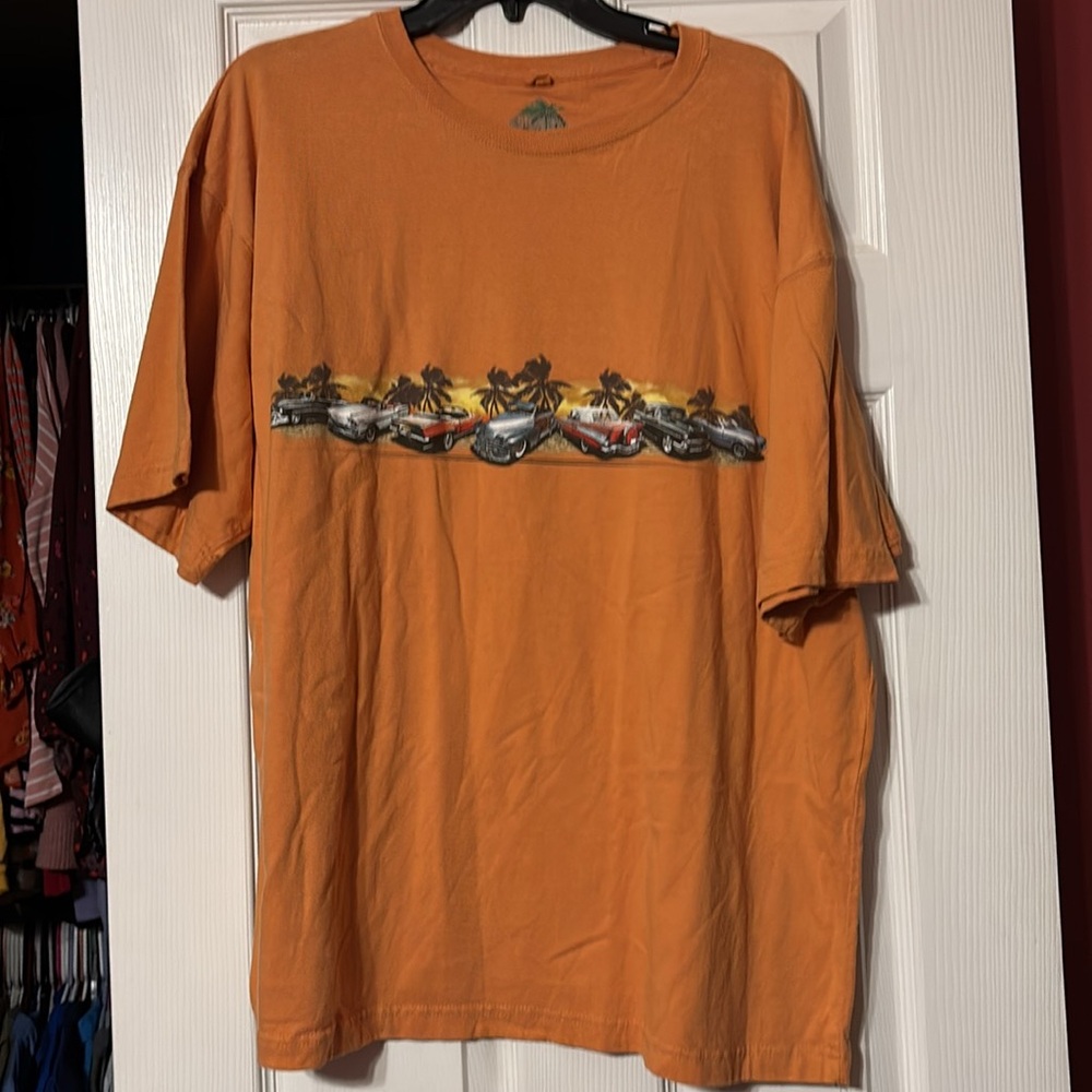 Classic cars Newport Orange T-Shirt size  XXL
